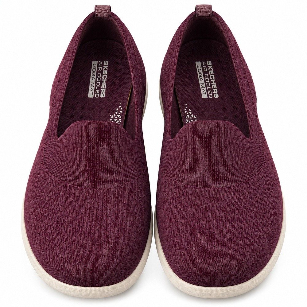 Skechers Go Walk Joy Women 9.5 Burgundy Slip On Sneakers 16384 Walking Shoes
